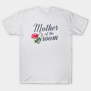 Elegant Mother of the Groom Wedding Calligraphy T-Shirt